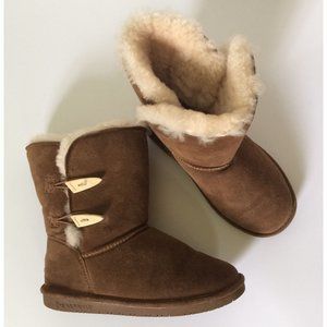 Bearpaw Abigail Shoes Suede Upper Brown Size 6/7